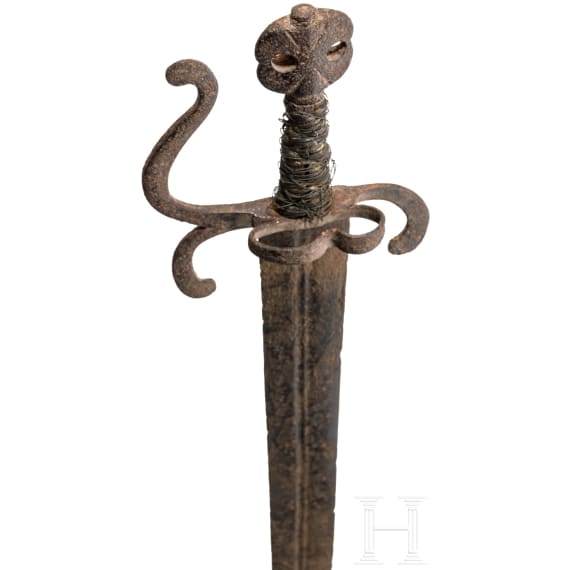 A Styrian short sword with etched blade, Austria, ca. 1580