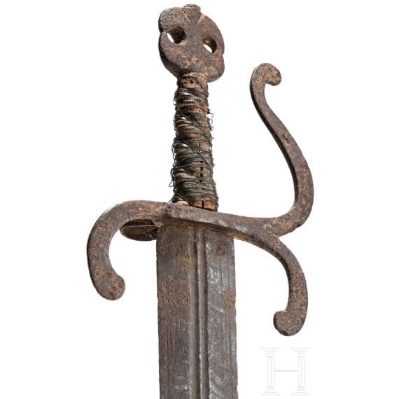 A Styrian short sword with etched blade, Austria, ca. 1580