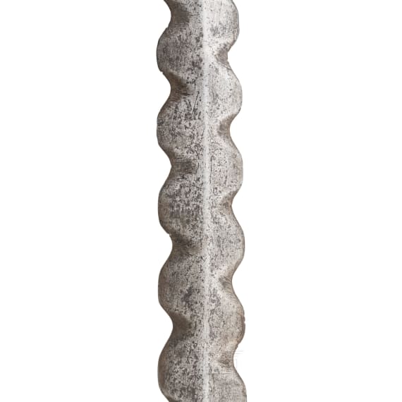 An Austrian or Swiss two-handed sword (flamberge), circa 1580