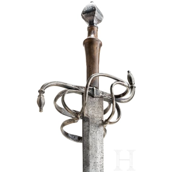 A south German hand-and-a-half sword, circa 1600