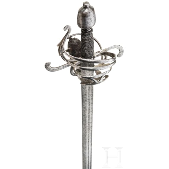 Milit&auml;rischer Degen mit R&uuml;ckenklinge, deutsch, um 1610