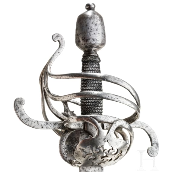 Milit&auml;rischer Degen mit R&uuml;ckenklinge, deutsch, um 1610