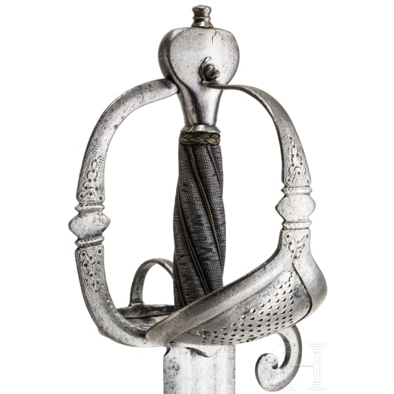 Schwerer Haudegen mit M&uuml;nchner Stantler-Klinge, s&uuml;ddeutsch, um 1630
