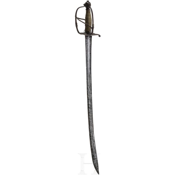 Felds&auml;bel mit ge&auml;tzter Klinge, deutsch, Mitte 17. Jhdt.