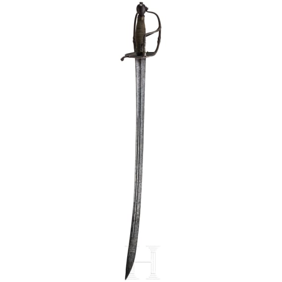 Felds&auml;bel mit ge&auml;tzter Klinge, deutsch, Mitte 17. Jhdt.