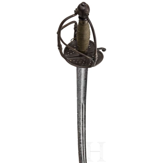 Felds&auml;bel mit ge&auml;tzter Klinge, deutsch, Mitte 17. Jhdt.