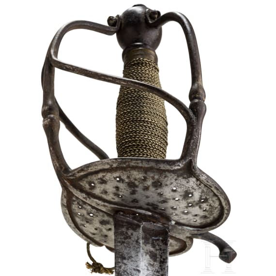 Felds&auml;bel mit ge&auml;tzter Klinge, deutsch, Mitte 17. Jhdt.