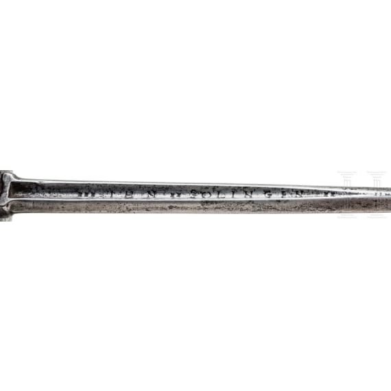 Glockenrapier mit Solinger Klinge, Spanien oder Italien, um 1650