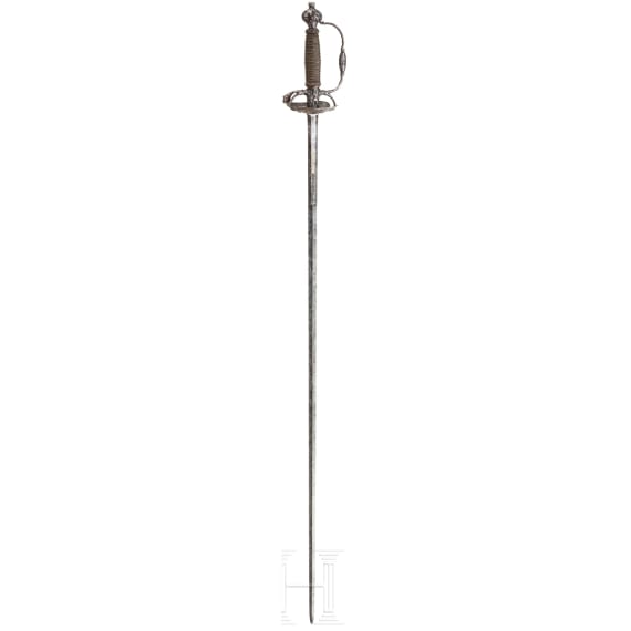 Offiziers-Felddegen mit eisengeschnittenem Gef&auml;&szlig;, Niederlande um 1660&ndash;80