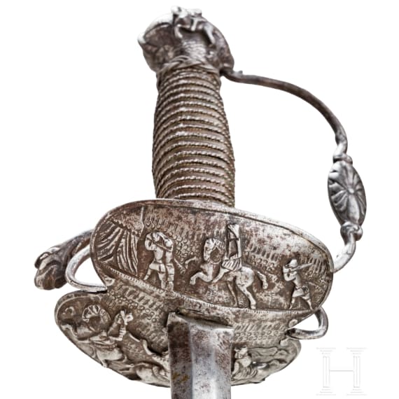 Offiziers-Felddegen mit eisengeschnittenem Gef&auml;&szlig;, Niederlande um 1660&ndash;80