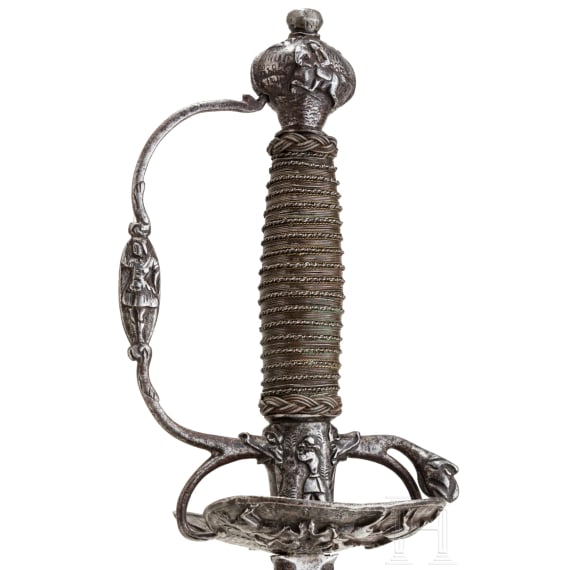 Offiziers-Felddegen mit eisengeschnittenem Gef&auml;&szlig;, Niederlande um 1660&ndash;80