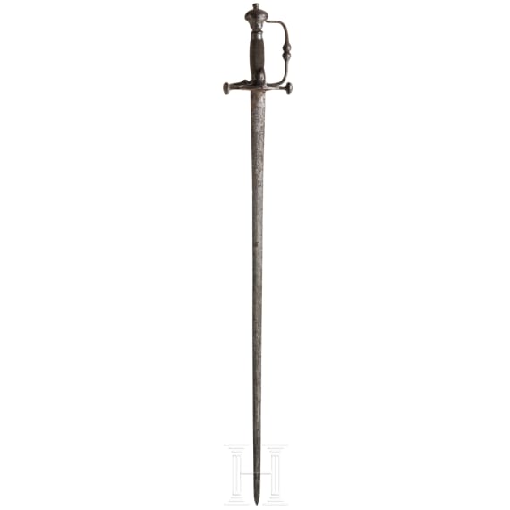 Feldegen mit Klingen&auml;tzung, deutsch, um 1660/70