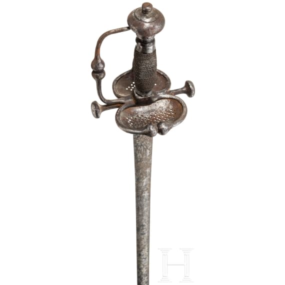 Feldegen mit Klingen&auml;tzung, deutsch, um 1660/70
