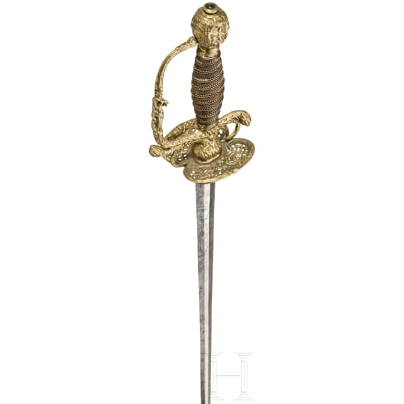 Milit&auml;rischer Degen, Frankreich um 1720