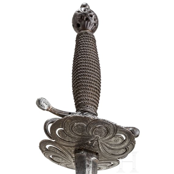 Eisengeschnittener Degen, Frankreich, um 1720