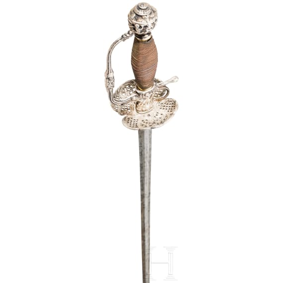 Silbermontierter Galadegen, Italien, um 1730/40
