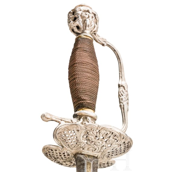 Silbermontierter Galadegen, Italien, um 1730/40