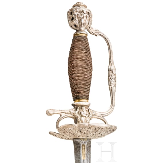 Silbermontierter Galadegen, Italien, um 1730/40