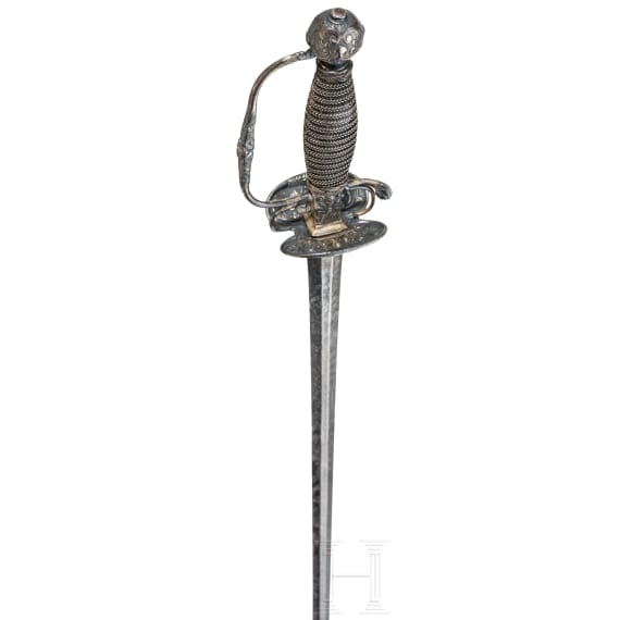Silbermontierter Galadegen, Frankreich, um 1740
