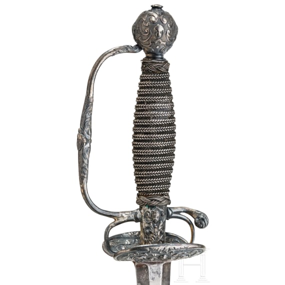 Silbermontierter Galadegen, Frankreich, um 1740