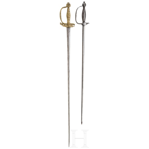 A French and German small-sword, second half of the 18th century
