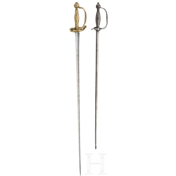 A French and German small-sword, second half of the 18th century