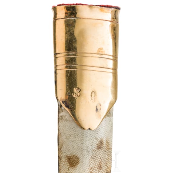 A smallsword with gilded silver mountings, Augsburg, 1779 to 1781