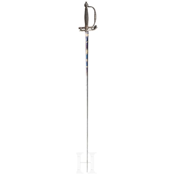 A French silver mounted smallsword, ca. 1780