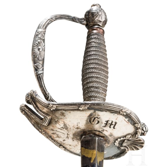 A French silver mounted smallsword, ca. 1780