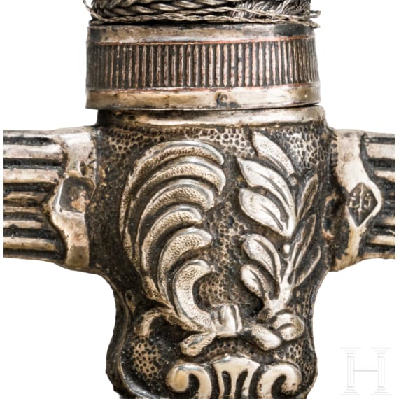 A French silver mounted smallsword, ca. 1780