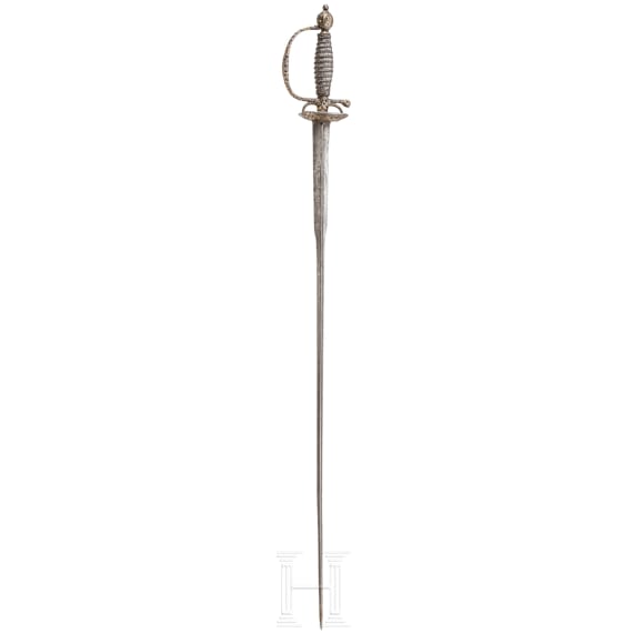 A French smallsword with chiselled and gilt decoration, ca. 1780