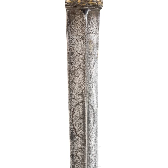 A French smallsword with chiselled and gilt decoration, ca. 1780
