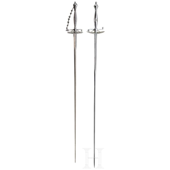 Two British small swords, circa 1780