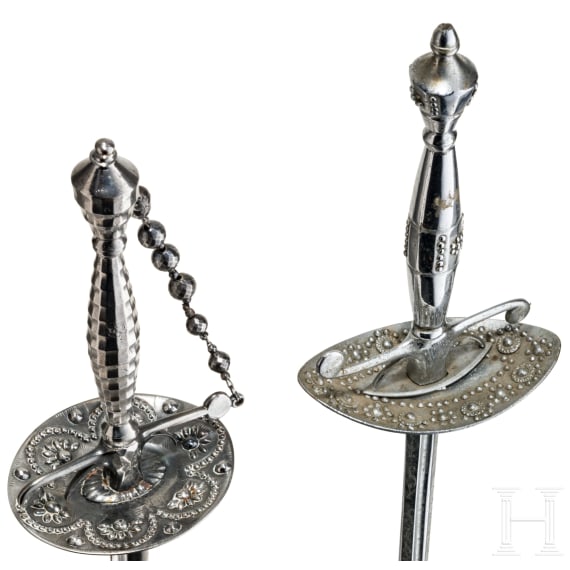 Two British small swords, circa 1780