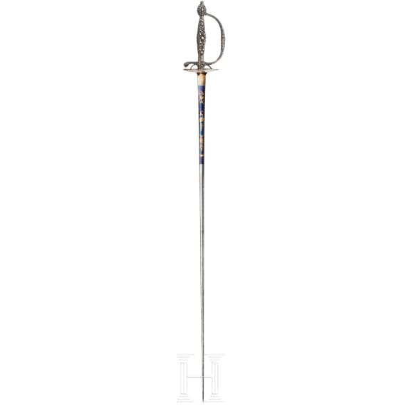 A French silver mounted smallsword, ca. 1800