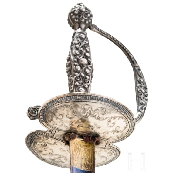 A French silver mounted smallsword, ca. 1800