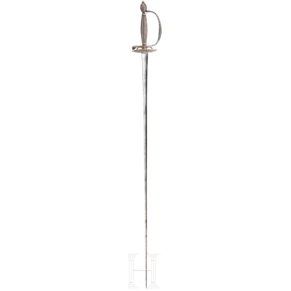 A French silver mounted smallsword, ca. 1800