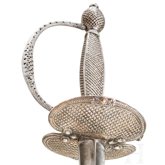 A French silver mounted smallsword, ca. 1800