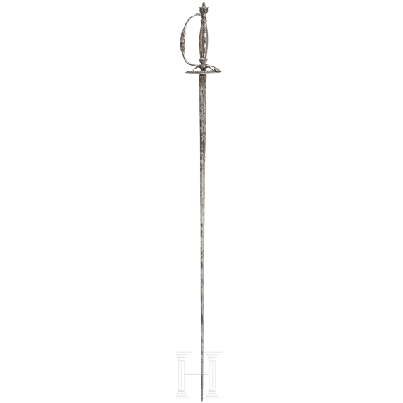 A French silver mounted smallsword, ca. 1800
