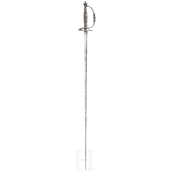 A French silver mounted smallsword, ca. 1800