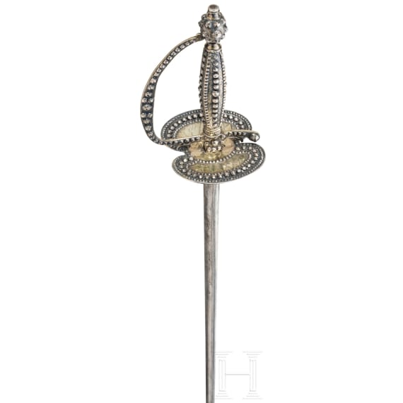 A French smallsword mounted in gilt silver, ca. 1800
