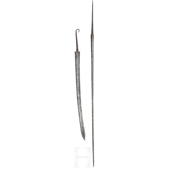 Two German blades for a Small sword and a hunting hanger, mid-18th century
