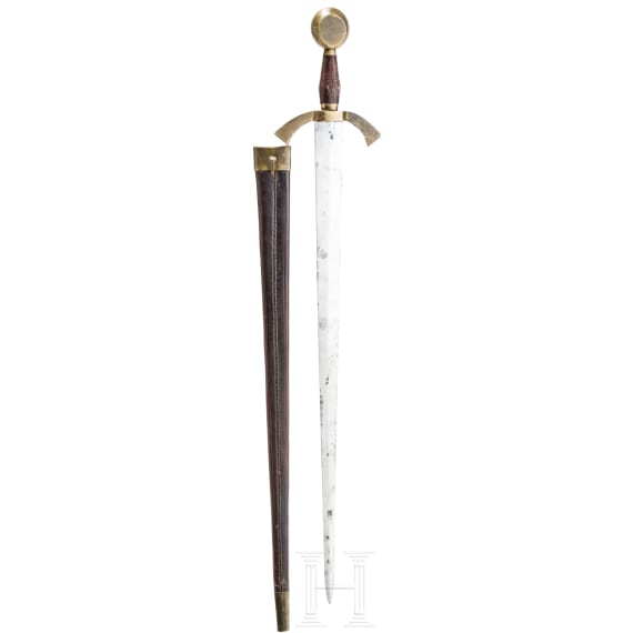 A German knightly sword in the style of around 1300, ca. 1900
