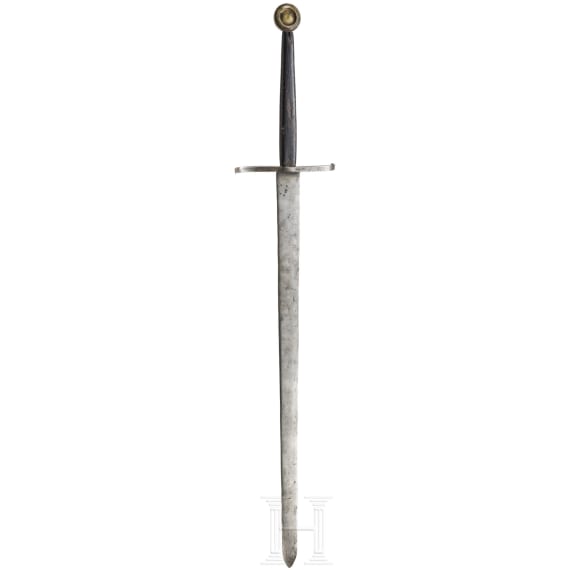 A German 14th-century style one-and-a-half-handed knightly sword, 19th century
