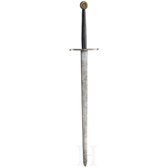 A German 14th-century style one-and-a-half-handed knightly sword, 19th century