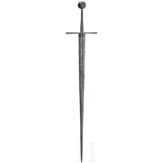 A German knightly sword in the style of 1400, Victorian reproduction