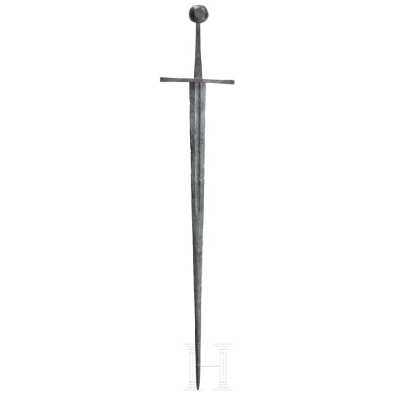 A German knightly sword in the style of 1400, Victorian reproduction