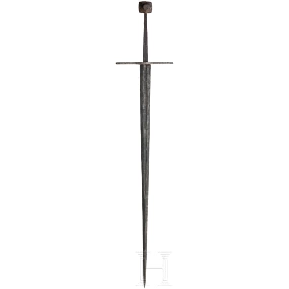 A knightly estoc in Hungarian style of ca. 1450, Victorian reproduction