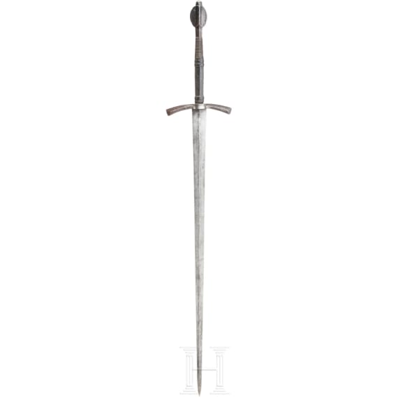 A Victorian knightly sword in 1460s style, ca. 1900