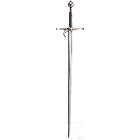 A hand-and-a-half sword, collector's replica in the style of around 1530